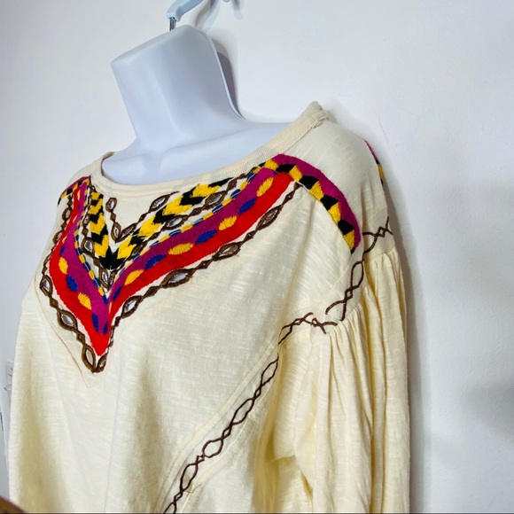 Free People Hand Me Down Embroidered Top - Picture 7 of 7